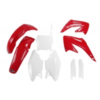 Full Plastic Kit OEM Color for Honda CR 125 (2004) - CR 250 (2004) - REPLICA PLASTICS - HOKIT102F-999 - Ufo Plast Full Plastic Kit OEM Color for Honda CR 125 (2004) - CR 250 (2004) - REPLICA PLASTICS - HOKIT102F-999 - Ufo Plast
