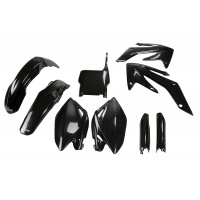 Full Plastic Kit black for Honda CRF 250R (2006-07) - REPLICA PLASTICS - HOKIT105F-001 - Ufo Plast