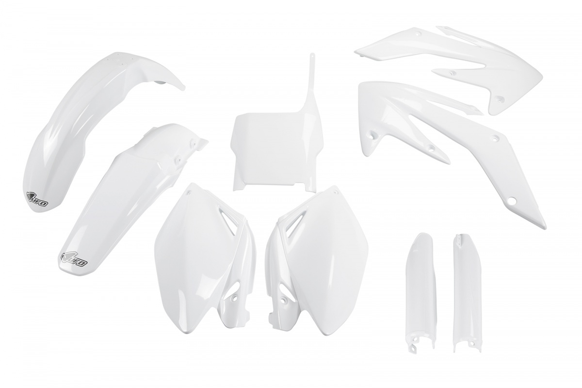 Full Plastic Kit white for Honda CRF 250R (2006-07) - REPLICA PLASTICS - HOKIT105F-041 - Ufo Plast