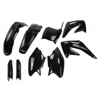 Full Plastic Kit black for Honda CRF 450R (2002-03) - REPLICA PLASTICS - HOKIT106F-001 - Ufo Plast