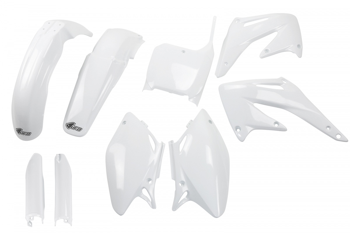 Full Plastic Kit white for Honda CRF 450R (2002-03) - REPLICA PLASTICS - HOKIT106F-041 - Ufo Plast