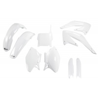 Full Plastic Kit white for Honda CRF 450R (2004) - REPLICA PLASTICS - HOKIT107F-041 - Ufo Plast