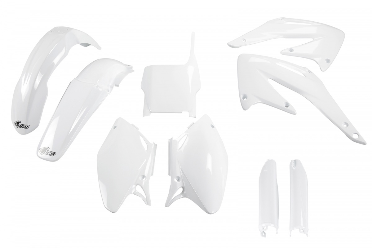 Full Plastic Kit white for Honda CRF 450R (2004) - REPLICA PLASTICS - HOKIT107F-041 - Ufo Plast