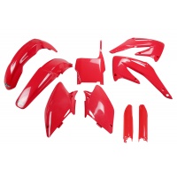 Full Plastic Kit red for Honda CRF 450R (2004) - REPLICA PLASTICS - HOKIT107F-070 - Ufo Plast