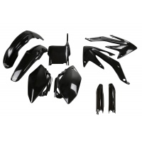 Full Plastic Kit black for Honda CRF 450R (2005-06) - REPLICA PLASTICS - HOKIT108F-001 - Ufo Plast