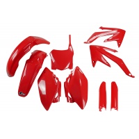 Full Plastic Kit red for Honda CRF 450R (2008) - REPLICA PLASTICS - HOKIT110BF-070 - Ufo Plast