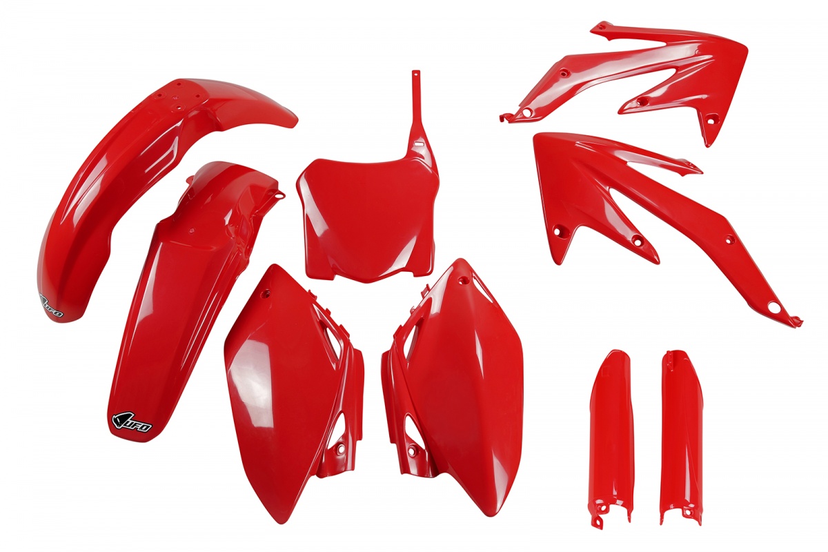 Full Plastic Kit red for Honda CRF 450R (2008) - REPLICA PLASTICS - HOKIT110BF-070 - Ufo Plast