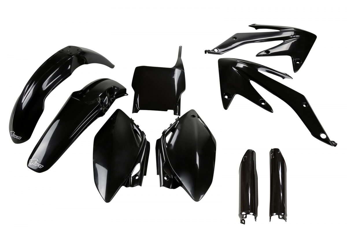 Full Plastic Kit black for Honda CRF 450R (2007) - REPLICA PLASTICS - HOKIT110F-001 - Ufo Plast