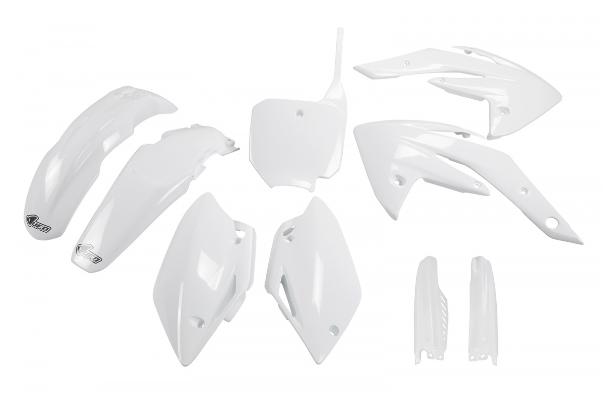 Full Plastic Kit white for Honda CRF 150R (2007-25) - REPLICA PLASTICS - HOKIT111F-041 - Ufo Plast