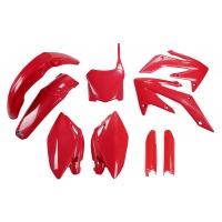 Full Plastic Kit red for Honda CRF 250R (2008-09) - REPLICA PLASTICS - HOKIT112F-070 - Ufo Plast