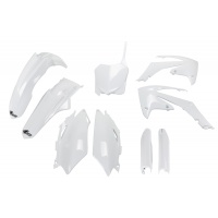 Full Plastic Kit white for Honda CRF 250R (2011-13) - CRF 450R (2011-12) - REPLICA PLASTICS - HOKIT115F-041 - Ufo Plast Full Plastic Kit white for Honda CRF 250R (2011-13) - CRF 450R (2011-12) - REPLICA PLASTICS - HOKIT115F-041 - Ufo Plast