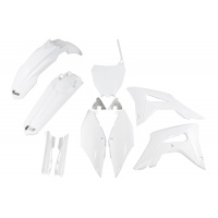 Full Plastic Kit white for Honda CRF 250R (2018-21) - CRF 450R (2017-20) - REPLICA PLASTICS - HOKIT119F-041 - Ufo Plast