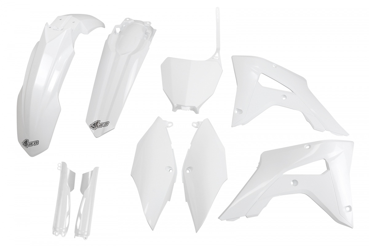 Full Plastic Kit white for Honda CRF 250RX (2019-21) - CRF 450RX (2017-20) - REPLICA PLASTICS - HOKIT120F-041 - Ufo Plast