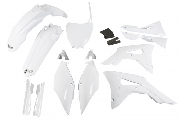 Full plastic kit with airbox cover Honda - bianco - REPLICA PLASTICS - HOKIT123F-041 - UFO Plast