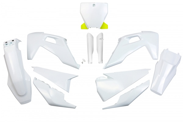 Plastic full kit Husqvarna - white 041 - REPLICA PLASTICS - HUKIT622F-041 - UFO Plast