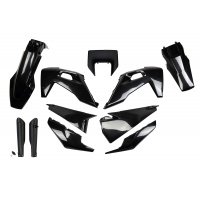 Plastic full kit / With headlight Husqvarna - black - REPLICA PLASTICS - HUKIT623F-001 - UFO Plast
