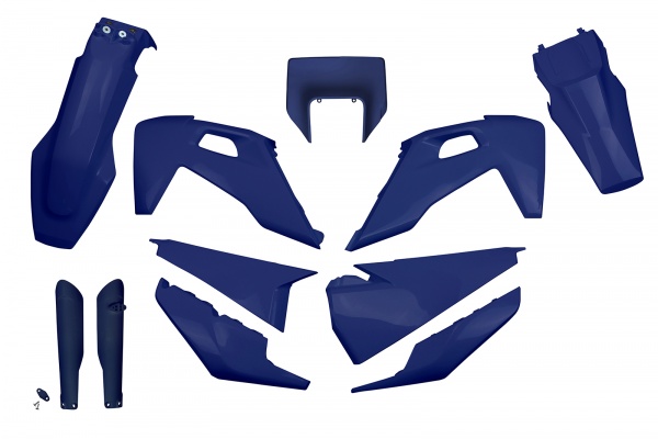 Full kit / With headlight - blue 087 - Husqvarna - REPLICA PLASTICS - HUKIT623F-087 - UFO Plast