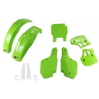 Full Plastic Kit green for Kawasaki KX 500 (1993-95) - REPLICA PLASTICS - KAKIT187F-026 - Ufo Plast