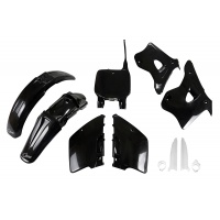 Full Plastic Kit black for Kawasaki KX 125 (1996-98) - KX 250 (1996-98) - REPLICA PLASTICS - KAKIT192F-001 - Ufo Plast