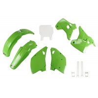 Full Plastic Kit OEM Color for Kawasaki KX 125 (1992) - KX 250 (1992) - REPLICA PLASTICS - KAKIT195F-999 - Ufo Plast