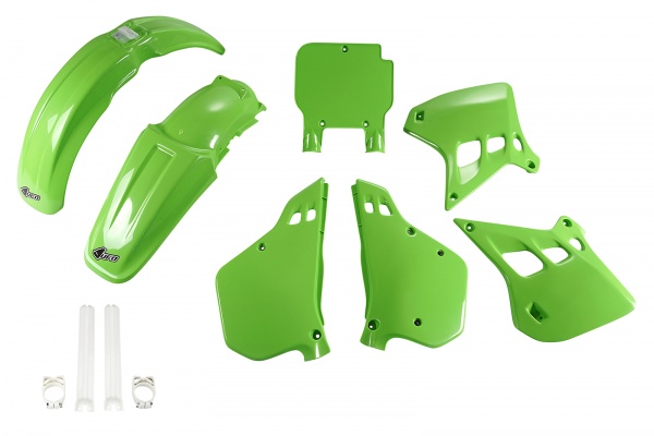Full plastic kit Kawasaki - green - REPLICA PLASTICS - KAKIT196F-026 - UFO Plast