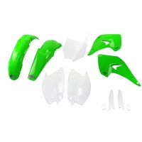 Full Plastic Kit OEM Color for Kawasaki KX 125 (2004-08) - KX 250 (2004-08) - REPLICA PLASTICS - KAKIT201F-999 - Ufo Plast