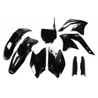 Full Plastic Kit black for Kawasaki KXF 250 (2008) - REPLICA PLASTICS - KAKIT210F-001 - Ufo Plast