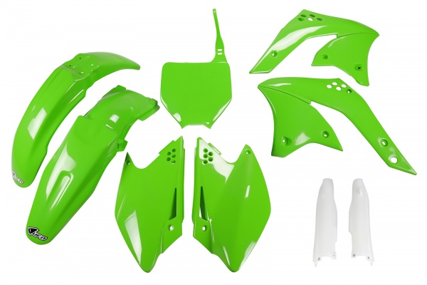 Full plastic kit Kawasaki - green - REPLICA PLASTICS - KAKIT210F-026 - UFO Plast
