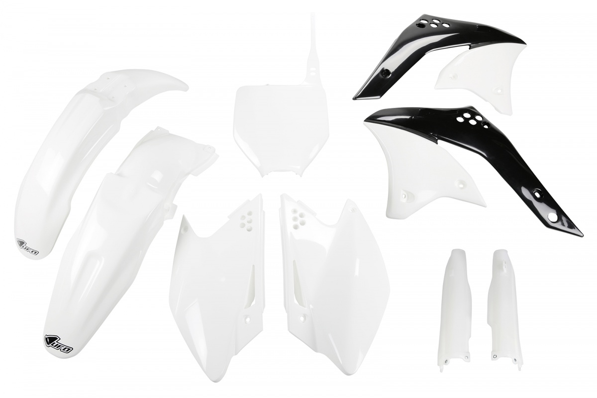 Full Plastic Kit white for Kawasaki KXF 250 (2008) - REPLICA PLASTICS - KAKIT210F-047 - Ufo Plast