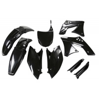 Full Plastic Kit black for Kawasaki KXF 250 (2009-12) - REPLICA PLASTICS - KAKIT212F-001 - Ufo Plast