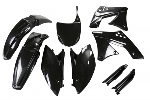 Full plastic kit Kawasaki - black - REPLICA PLASTICS - KAKIT212F-001 - UFO Plast