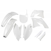 Full Plastic Kit white for Kawasaki KXF 250 (2009-12) - REPLICA PLASTICS - KAKIT212F-047 - Ufo Plast