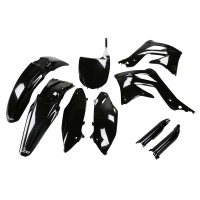 Full Plastic Kit black for Kawasaki KXF 450 (2012) - REPLICA PLASTICS - KAKIT217F-001 - Ufo Plast