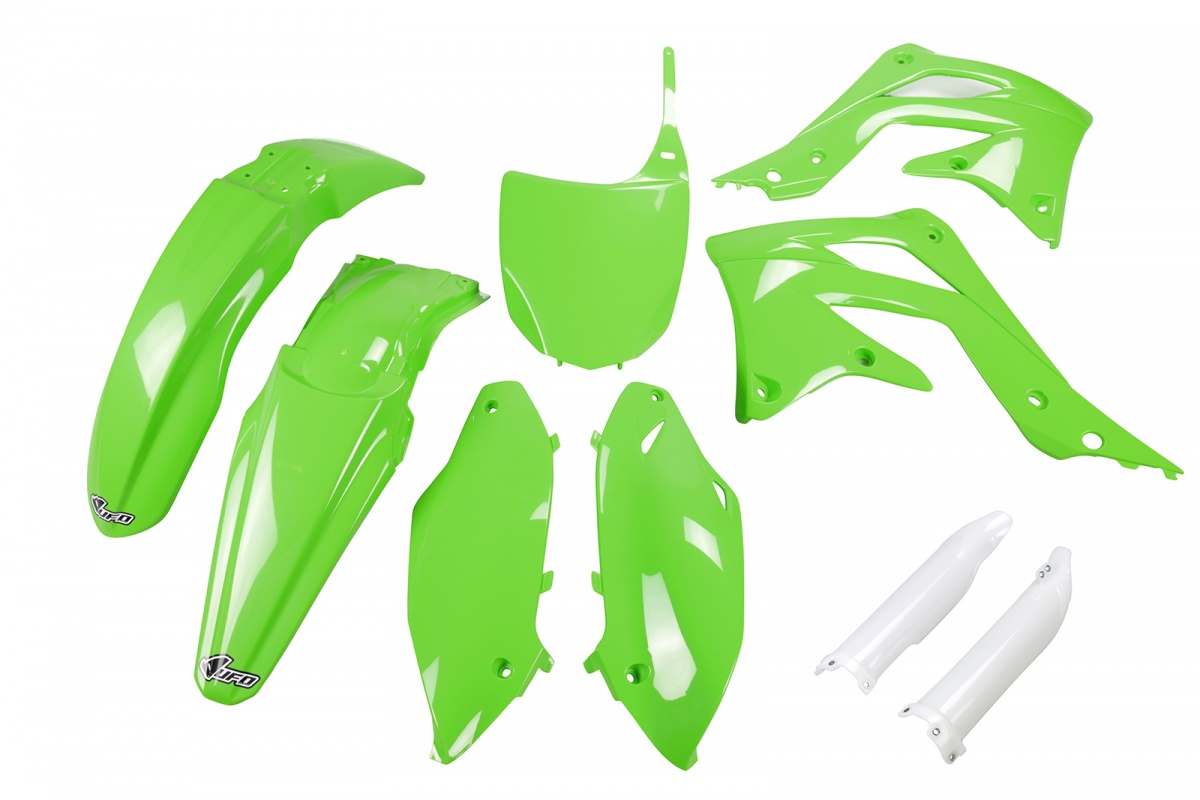 Full plastic kit Kawasaki - green - REPLICA PLASTICS - KAKIT217F-026 - UFO Plast