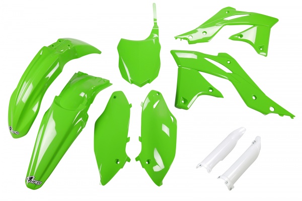 Full plastic kit Kawasaki - green - REPLICA PLASTICS - KAKIT219F-026 - UFO Plast