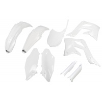 Full Plastic Kit white for Kawasaki KXF 450 (2013-15) - REPLICA PLASTICS - KAKIT220F-047 - Ufo Plast