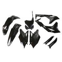Full Plastic Kit black for Kawasaki KXF 250 (2018-20) - REPLICA PLASTICS - KAKIT225F-001 - Ufo Plast