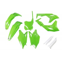 Full Plastic Kit green for Kawasaki KXF 250 (2018-20) - REPLICA PLASTICS - KAKIT225F-026 - Ufo Plast