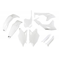 Full Plastic Kit white for Kawasaki KXF 250 (2018-20) - REPLICA PLASTICS - KAKIT225F-047 - Ufo Plast