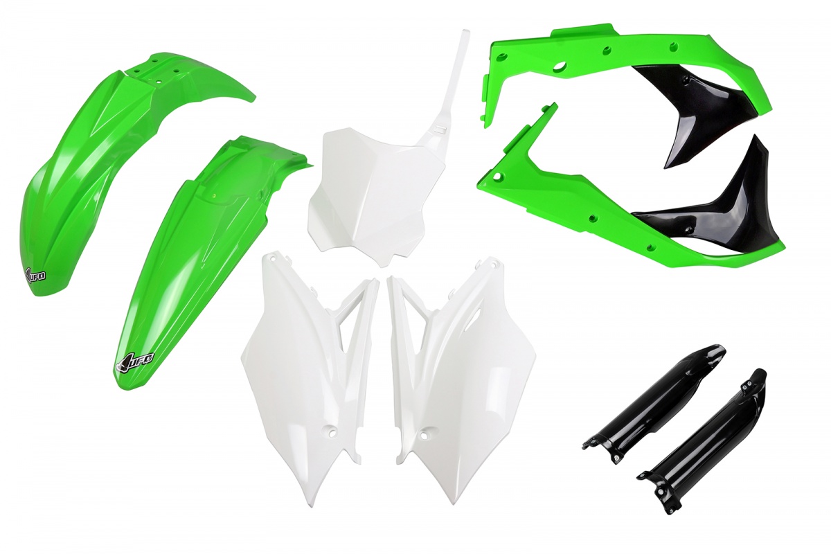 Full Plastic Kit OEM Color 18 for Kawasaki KXF 250 (2018-20) - REPLICA PLASTICS - KAKIT225F-999 - Ufo Plast