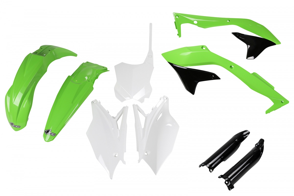 Full Plastic Kit OEM Color for Kawasaki KXF 450 (2018) - REPLICA PLASTICS - KAKIT226F-999 - Ufo Plast