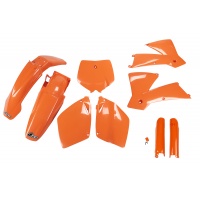 Full Plastic Kit orange for Ktm SX 250/XC 250 (2001-02) - SX 125/XC 125 (2001-02) - SX 400 (2001-02) - REPLICA PLASTICS - KTK...