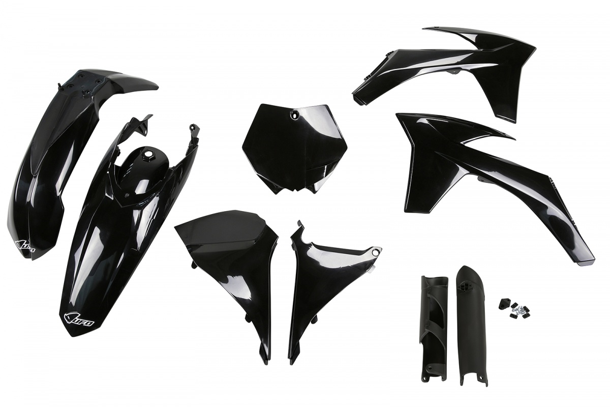 Full Plastic Kit black for Ktm SX 250/XC 250 - SX 125/XC 125 - SX 150 - SX-F 350/XCF 350 - SX-F 450/XCF 450 - SX-F 250/XCF 25...