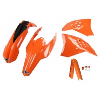 Full Plastic Kit orange for Ktm EXC 125/XC W125 - EXC 200 - EXC 250/XC W250 - EXC-F 250/XCF W250 - EXC 300/XC W300 - EXC-F 3....