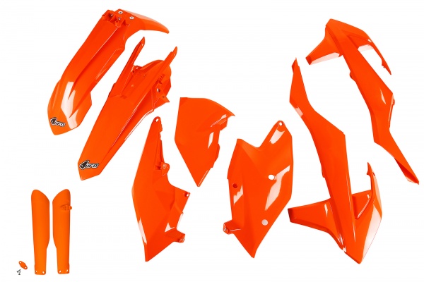 Full plastic kit Ktm - neon orange - REPLICA PLASTICS - KTKIT518F-FFLU - UFO Plast