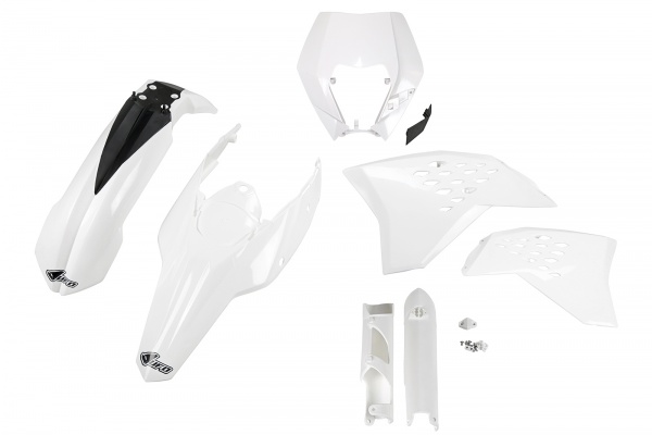 Full plastic kit / with headlight Ktm - white - REPLICA PLASTICS - KTKIT520F-047 - UFO Plast