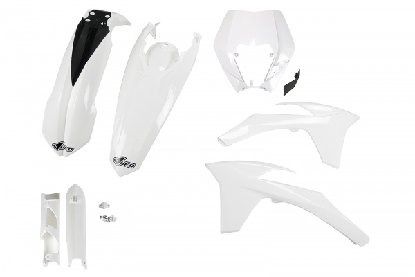 Full plastic kit / with headlight Ktm - white - REPLICA PLASTICS - KTKIT521F-047 - UFO Plast