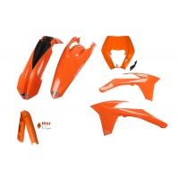 Full Plastic Kit orange for Ktm EXC 125/XC W125 - EXC 200 - EXC 250/XC W250 - EXC-F 250/XCF W250 - EXC 300/XC W300 - EXC-F 3....