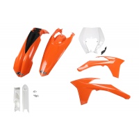 Full Plastic Kit OEM Color for Ktm EXC 125/XC W125 - EXC 200 - EXC 250/XC W250 - EXC-F 250/XCF W250 - EXC 300/XC W300 - EXC-....