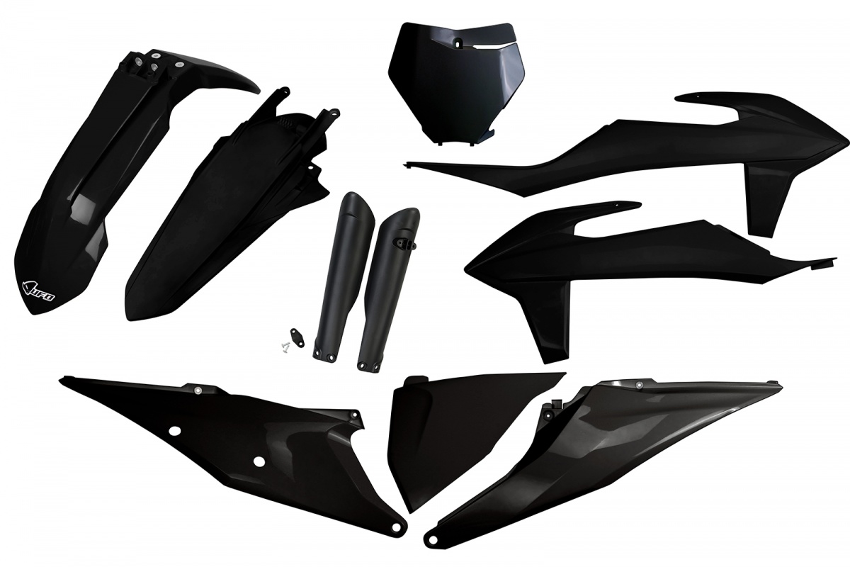 Full Plastic Kit black for Ktm SX 250/XC 250 - SX 125/XC 125 - SX 150 - SX-F 350/XCF 350 - SX-F 450/XCF 450 - SX-F 250/XCF 25...